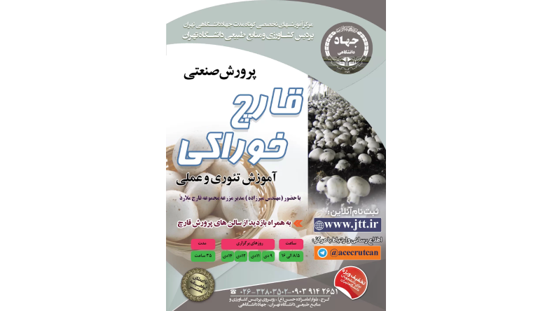 کلاسهای پرورش قارچ جهاد دانشگاهی خوبه