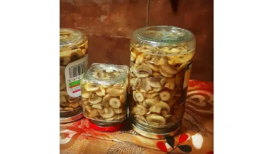 بلانچ قارچ در شیشه