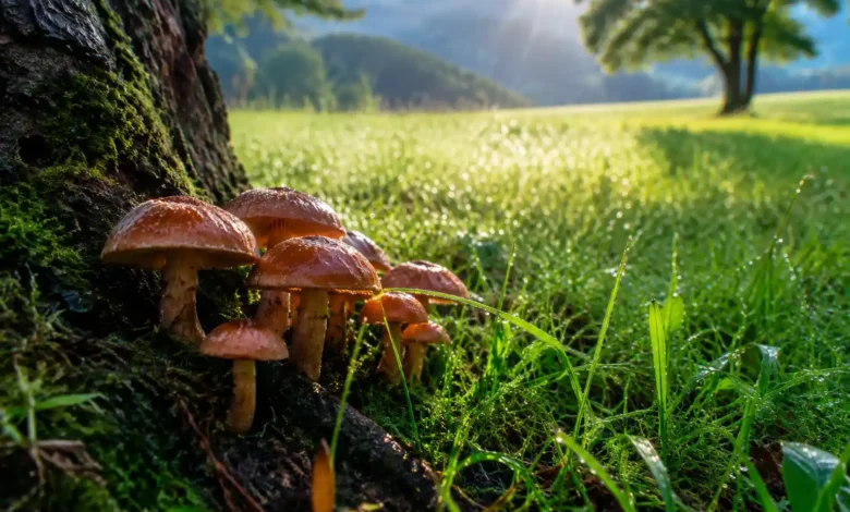لحظه رویش قارچ