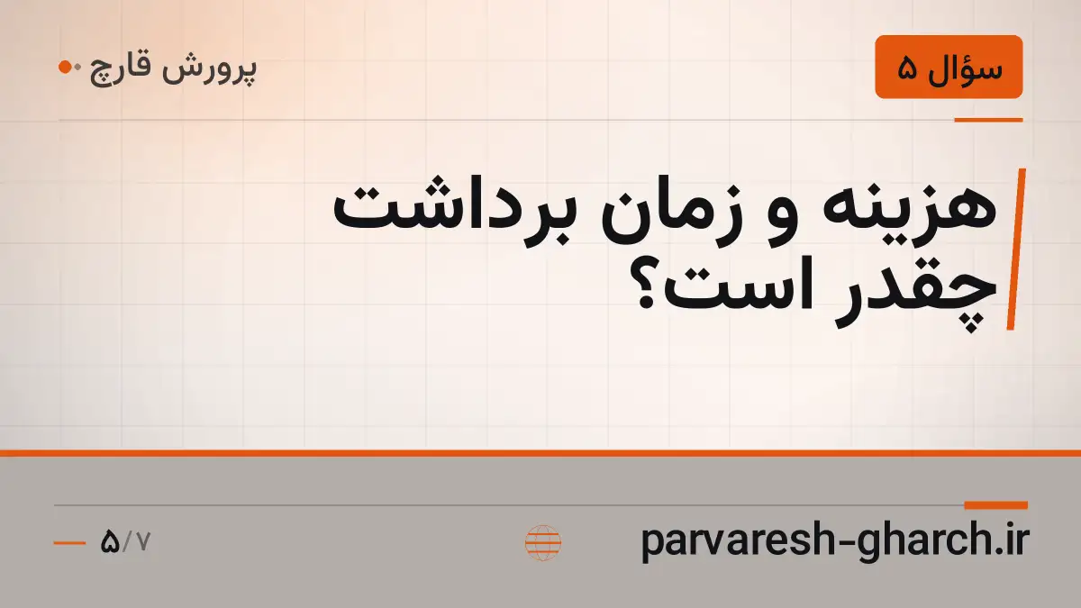 هزینه و زمان برداشت چقدر است؟
