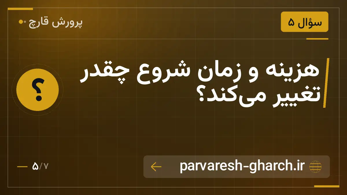 هزینه و زمان شروع چقدر تغییر می‌کند؟