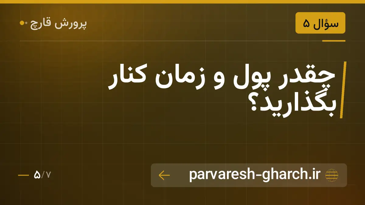 چقدر پول و زمان کنار بگذارید؟
