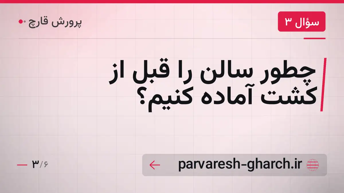 چطور سالن را قبل از کشت آماده کنیم؟
