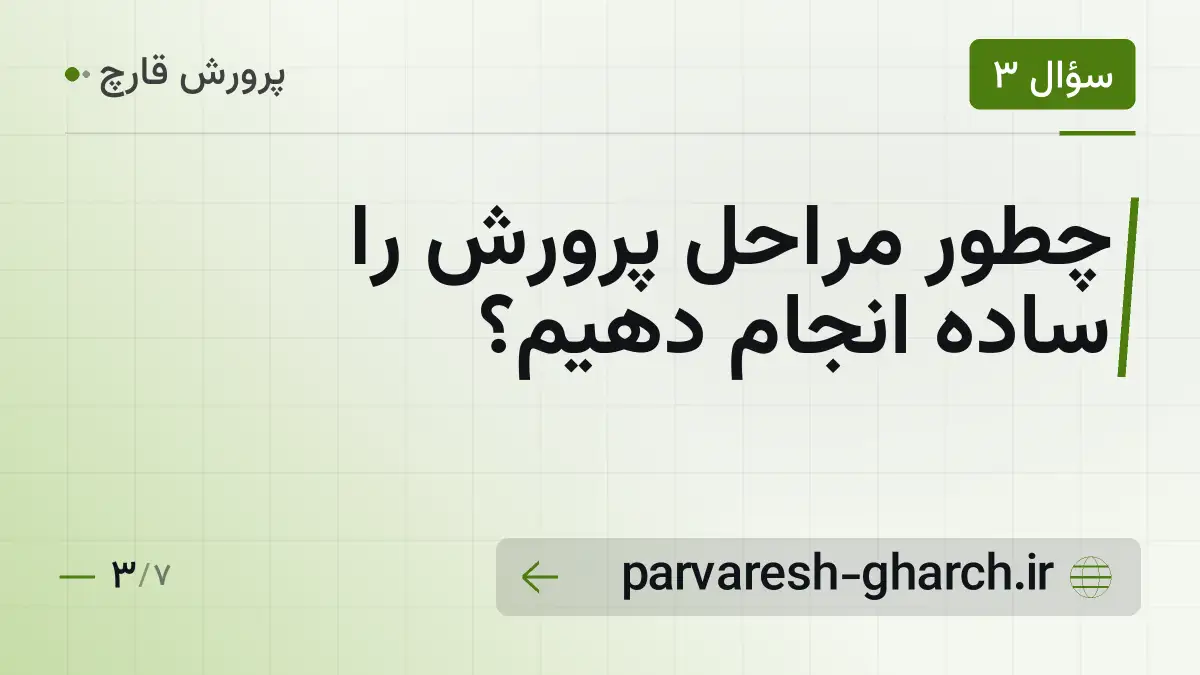 چطور مراحل پرورش را ساده انجام دهیم؟